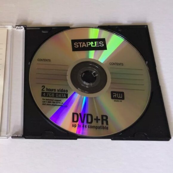 9 x Staples DVD-R 120 Min 4.7 GB Blank Unused Discs - Picture 2 of 3